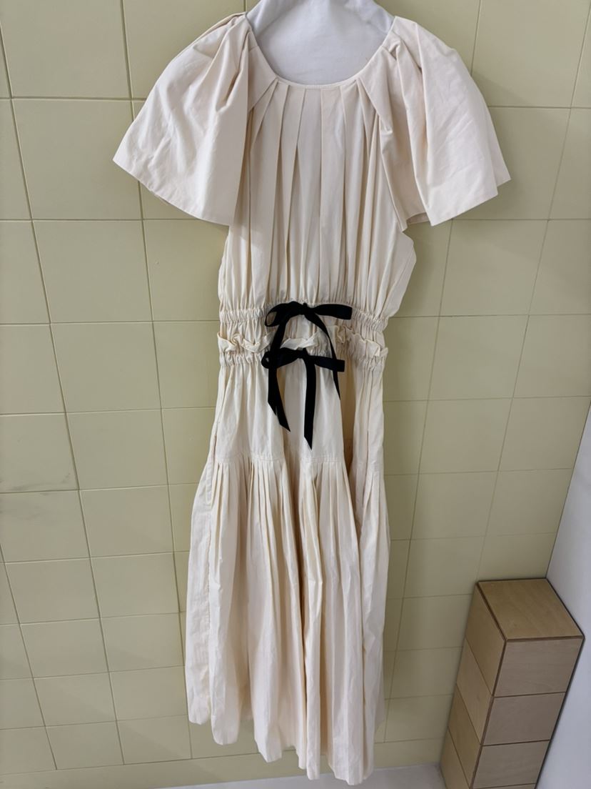 AWESOME-L直郵韓國代購㊣女裝新品25春夏推薦職業長裙蝴蝶結AWESOME-L長裙