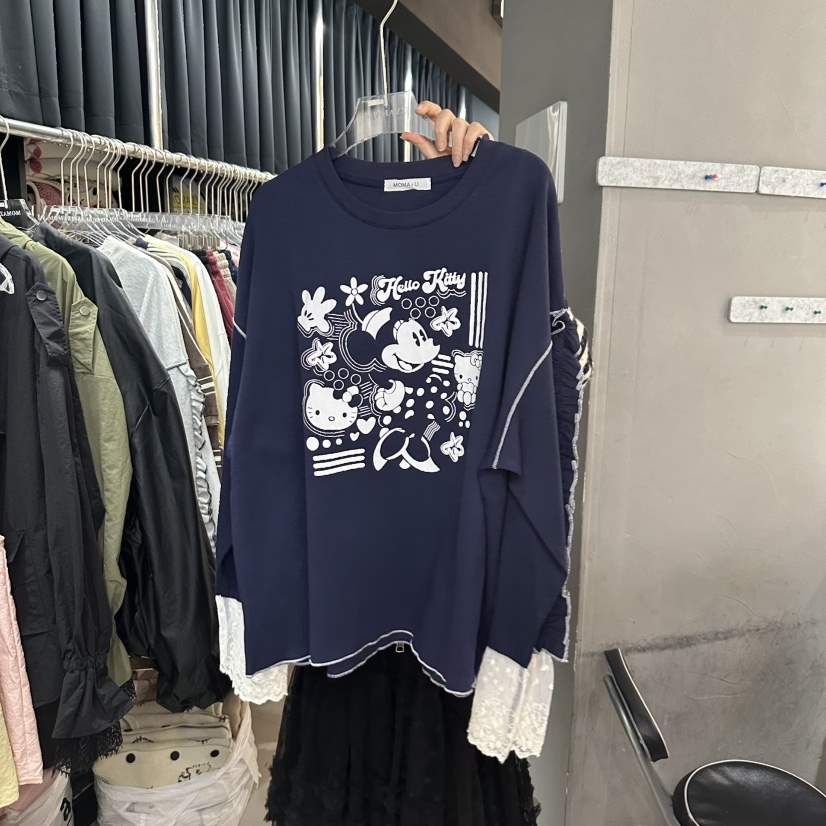 MOMAZU韓國直郵㊣女裝新品25春夏職業時尚推薦熱賣休閑長袖T恤MOMAZU長袖T恤