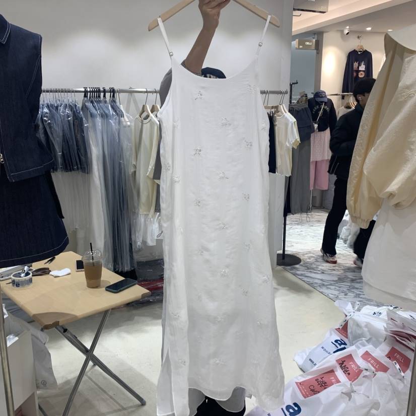 FRILL韓國直郵㊣東大門實拍女裝新品推薦職業休閑25春夏連衣裙FRILL連衣裙