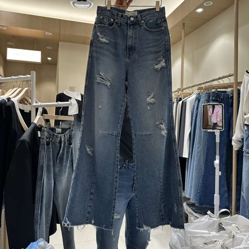 VINTAGE VIBE韓國代購女裝新款職業人氣推薦25春夏時尚牛仔褲VINTAGE VIBE牛仔褲
