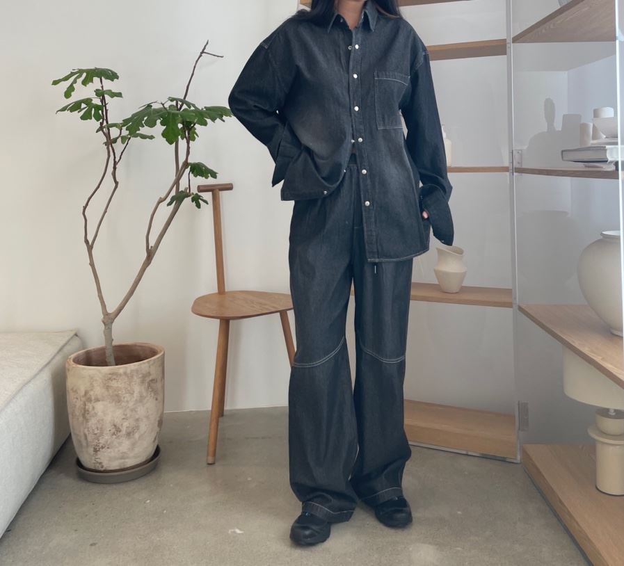 PAIRING東大門實拍女士新款人氣25春夏時尚真品推薦熱賣牛仔褲PAIRING牛仔褲