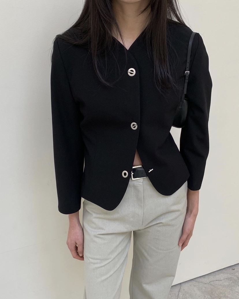 THE WAVE東大門實拍女士新品職業推薦真品25春夏休閑人氣夾克THE WAVE夾克
