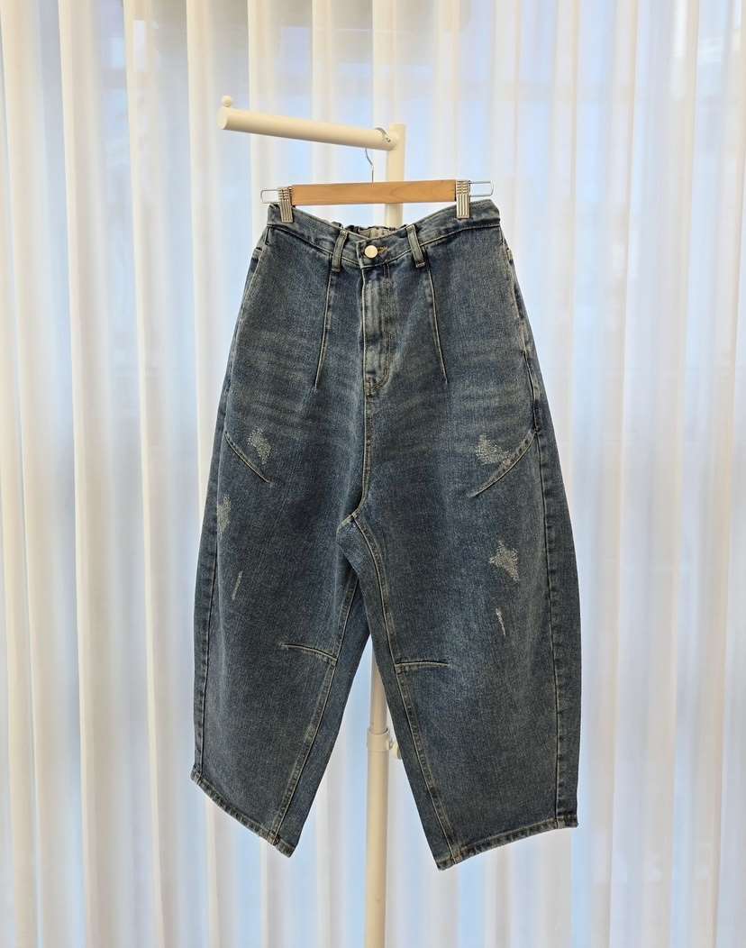 YESFREE直郵韓國代購㊣女裝新品25春夏休閑熱賣人氣時尚牛仔褲YESFREE牛仔褲