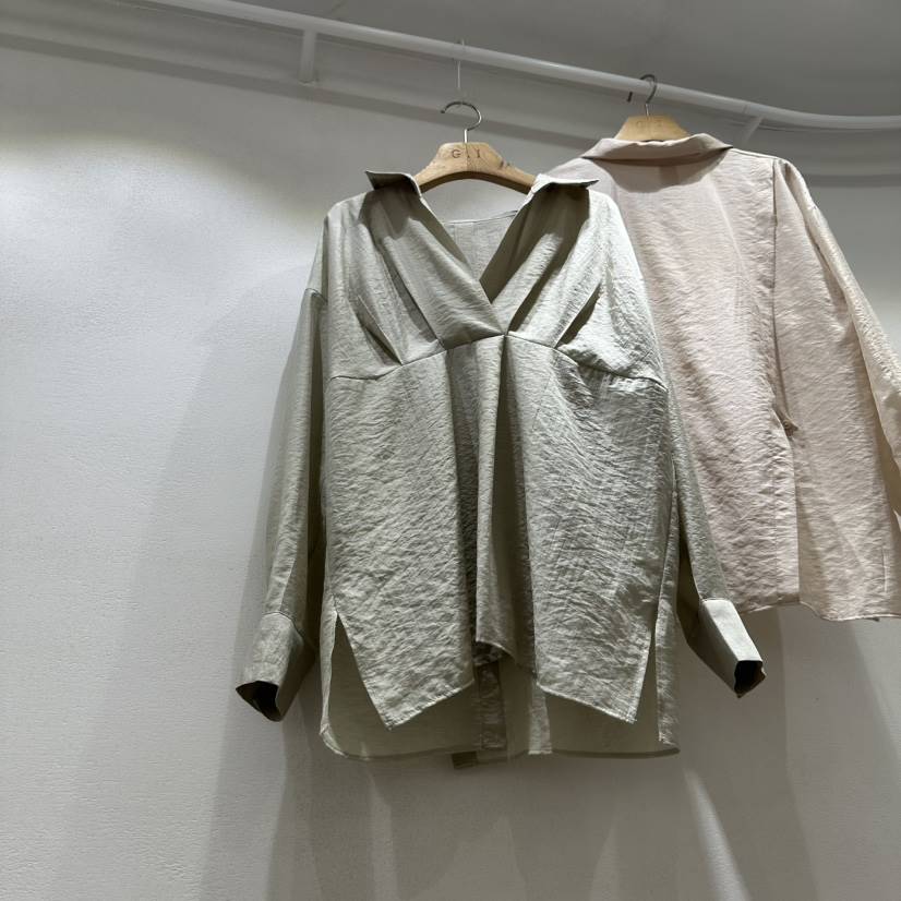 G.I-L韓國㊣直郵東大門代購女裝新品時尚休閑推薦襯衫蕾絲衫G.I-L襯衫/蕾絲衫