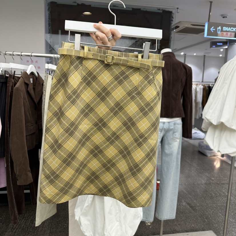 NEUTER韓國㊣直郵東大門代購女裝新品推薦休閑職業短裙含腰帶NEUTER短裙