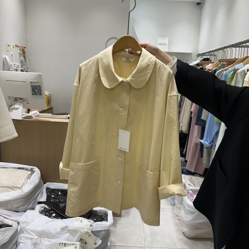 EN.U韓國直郵㊣東大門實拍女裝新品人氣熱賣25春夏時尚夾克EN.U夾克