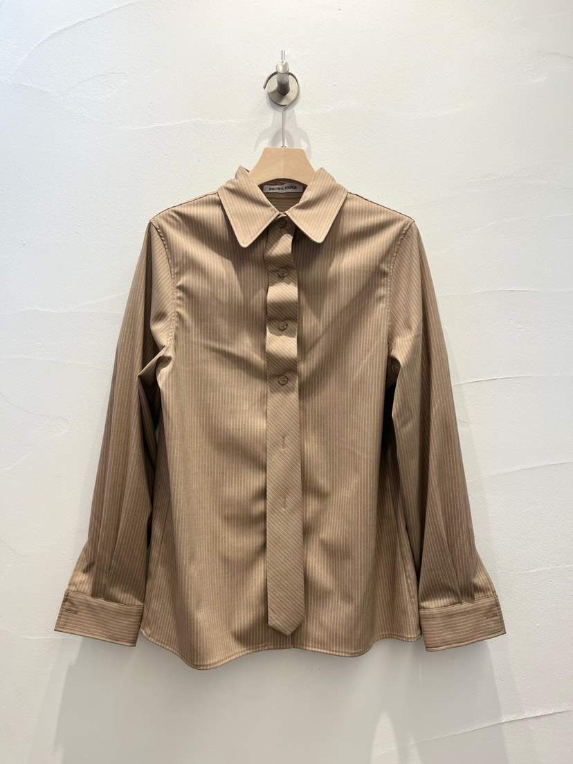 BROWN PAPER-S韓國直郵㊣女裝新品熱賣時尚25春夏襯衫蕾絲衫BROWN PAPER襯衫/蕾絲衫