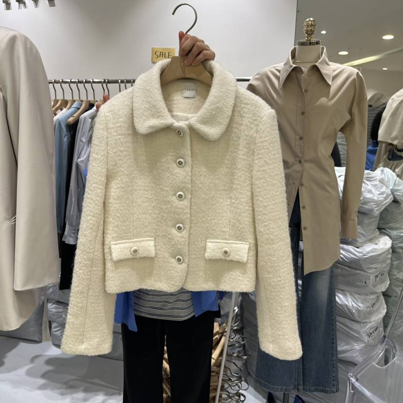 VERVE韓國㊣直郵東大門代購女裝新品25春夏推薦職業夾克羊毛VERVE夾克