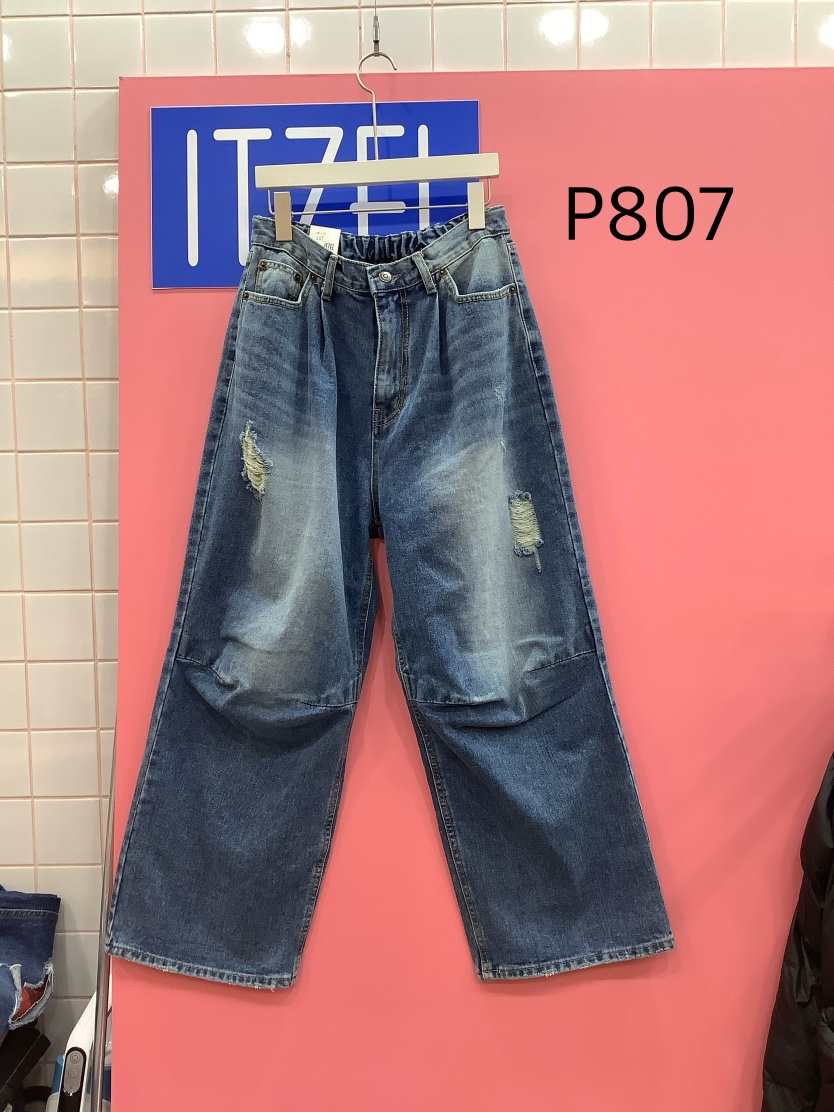 ITZEL韓國直郵㊣女裝新品職業人氣推薦休閑25春夏時尚牛仔褲ITZEL牛仔褲