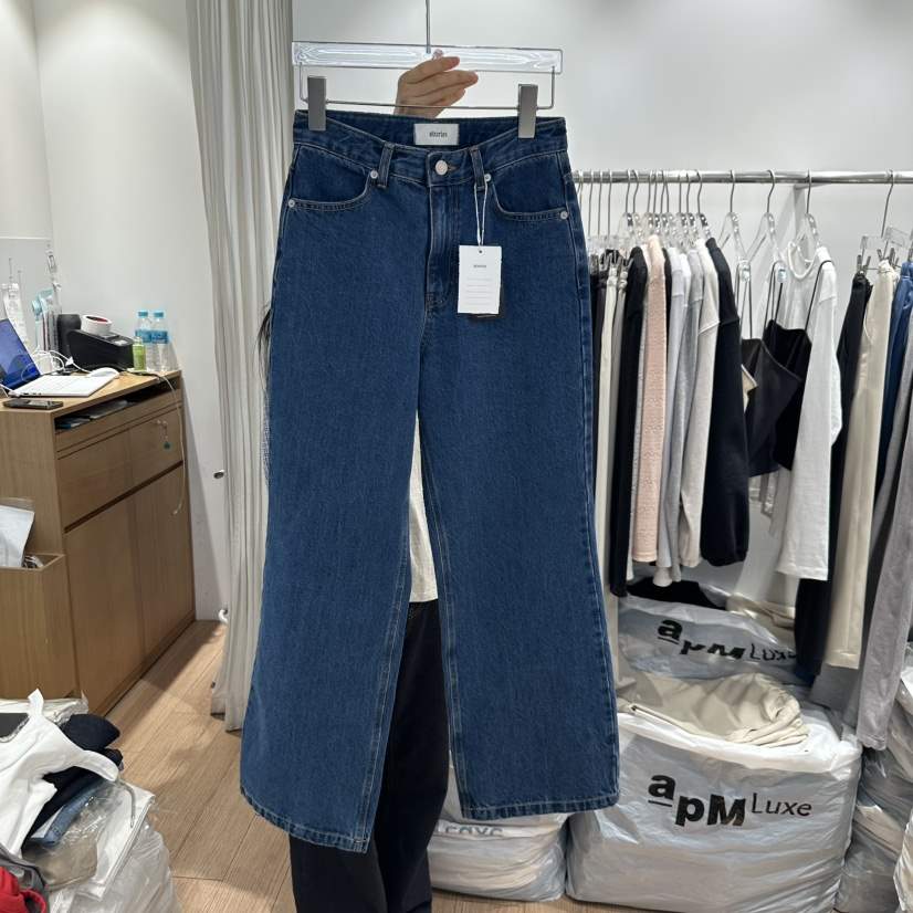 STORIES韓國直郵㊣東大門實拍女裝新款時尚職業推薦牛仔褲流蘇STORIES牛仔褲