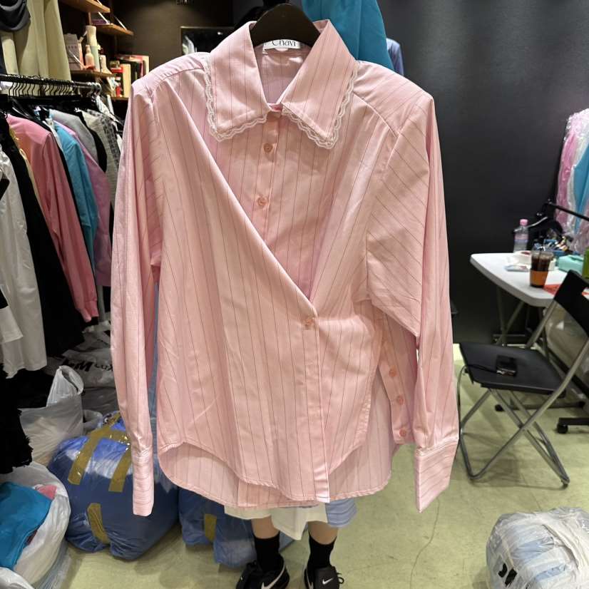 CHAVI韓國㊣直郵東大門代購女裝新品熱賣人氣25春夏襯衫蕾絲衫CHAVI襯衫/蕾絲衫