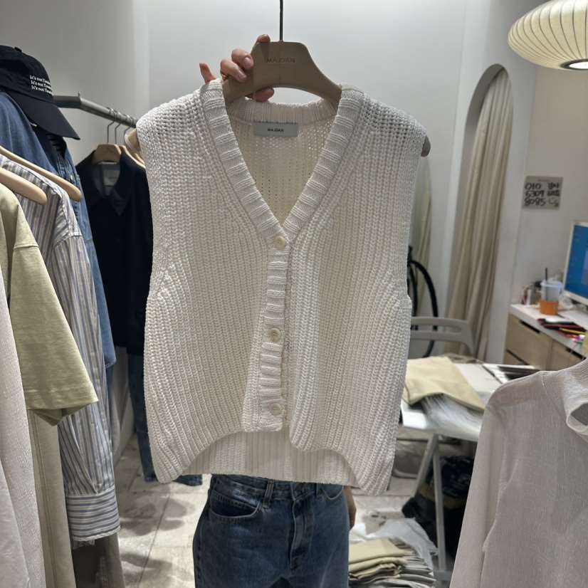 MAJDAN韓國㊣直郵東大門代購女裝新品時尚休閑推薦職業馬甲MAJDAN馬甲