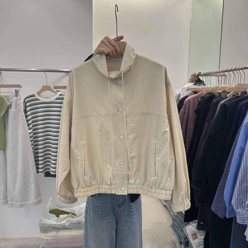 RIVER RAIN韓國直郵㊣女裝新品25春夏休閑人氣推薦夾克高領RIVER RAIN夾克