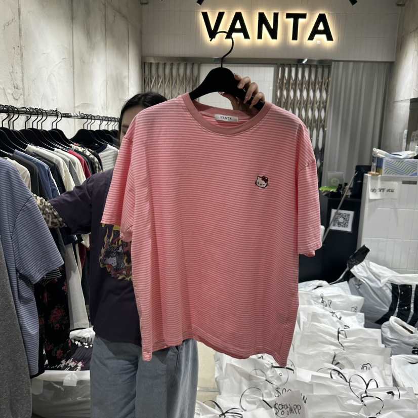 VANTA韓國㊣直郵東大門代購女裝新品時尚熱賣人氣25春夏T恤VANTAT恤