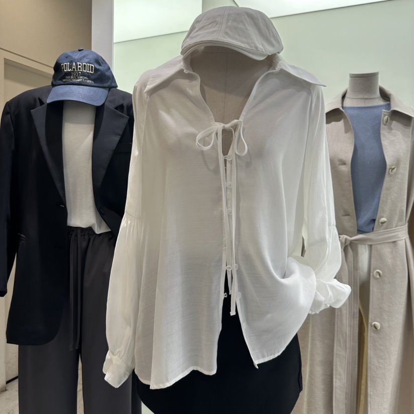 VIVEL韓國㊣直郵東大門代購女裝新品25春夏時尚休閑襯衫蕾絲衫VIVEL襯衫/蕾絲衫