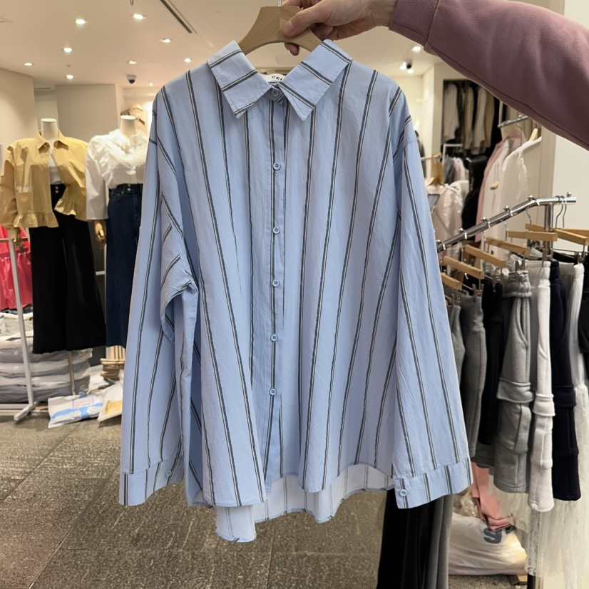 CELINA直郵韓國代購㊣女裝新品人氣熱賣休閑職業襯衫蕾絲衫CELI_NA襯衫/蕾絲衫