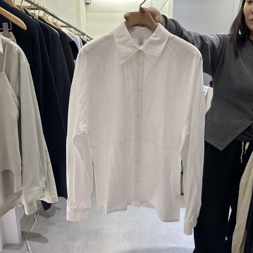 AMON韓國直郵㊣女裝新品25春夏熱賣時尚人氣職業襯衫蕾絲衫AMON襯衫/蕾絲衫