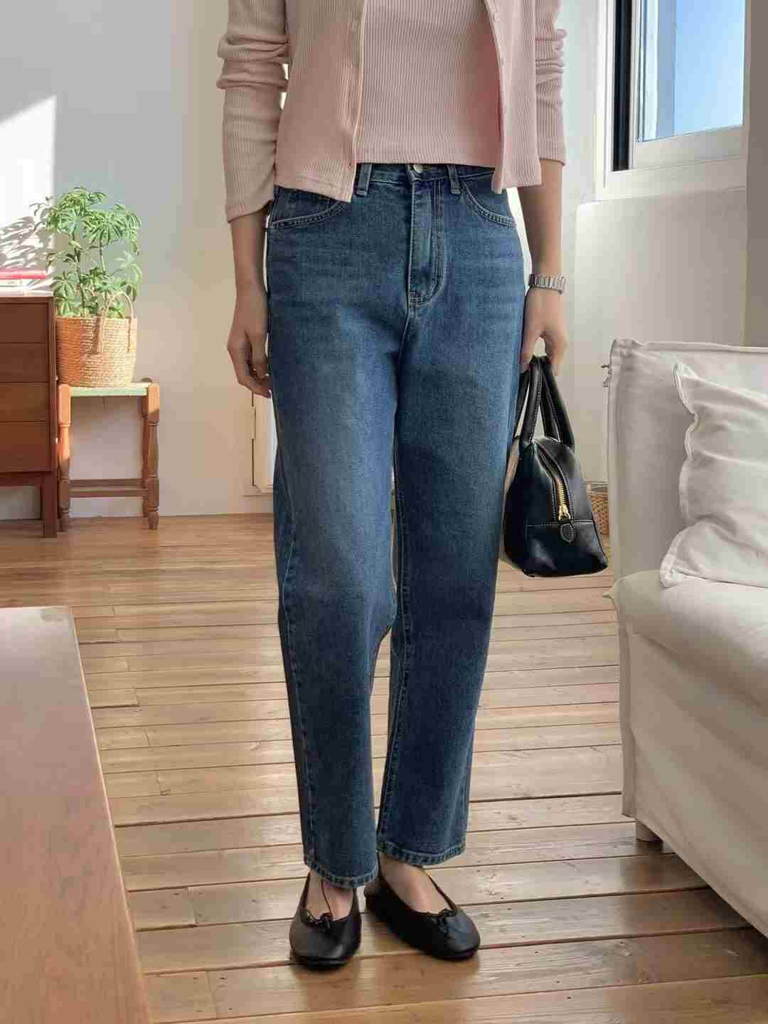 AT THIS MOMENT直郵韓國代購㊣女裝新品推薦25春夏牛仔褲AT THIS MOMENT牛仔褲