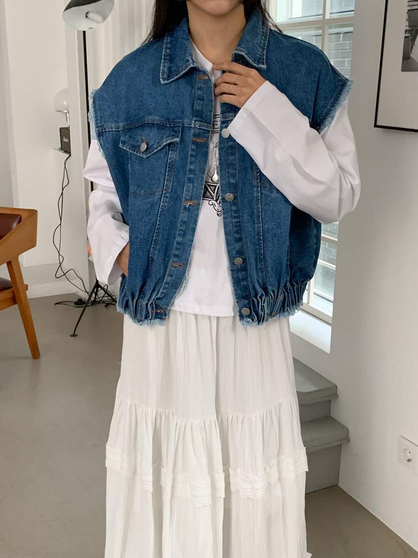 MILLIMETER韓國直郵㊣女裝新品人氣推薦職業時尚休閑25春夏馬甲MILLIMETER馬甲