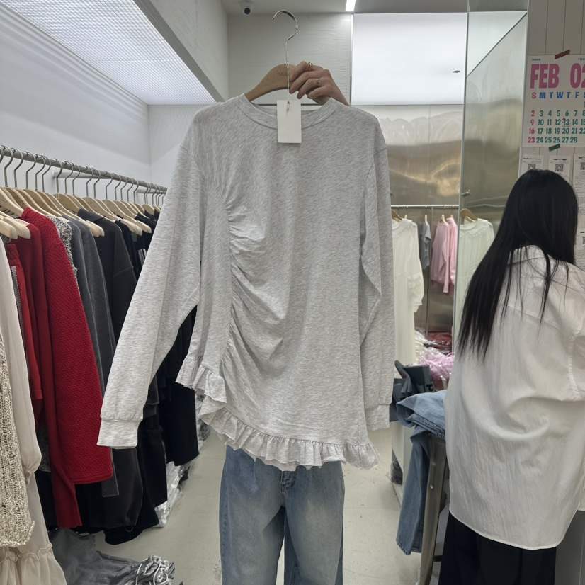 MIXXIN韓國直郵㊣東大門實拍女裝新款25春夏人氣時尚長袖T恤MIXXIN長袖T恤