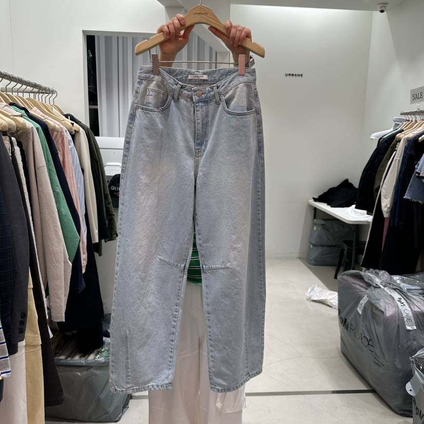 URBANE-P東大門實拍女裝新品真品職業休閑25春夏熱賣牛仔褲URBANE-P牛仔褲