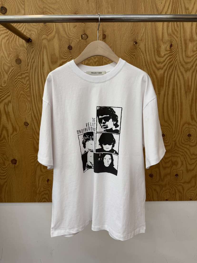 PROJECTVIEW韓國直郵女士新品人氣職業真品休閑25春夏T恤天鵝絨PROJECTVIEWT恤