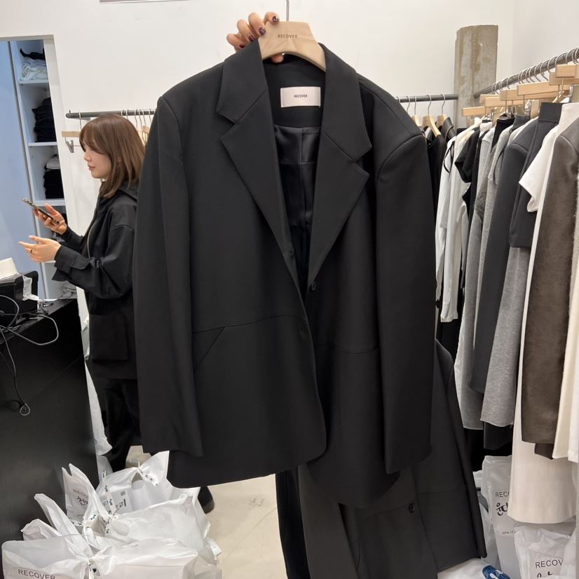 RECOVER-OT東大門直郵女裝新款時尚人氣職業真品25春夏西裝西服RECOVER/MOMENT西裝/西服
