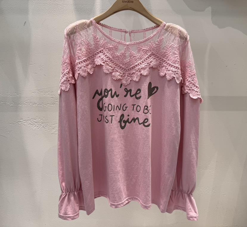 LOVABLE韓國㊣直郵東大門代購女裝新品25春夏時尚襯衫蕾絲衫LOVABLE襯衫/蕾絲衫