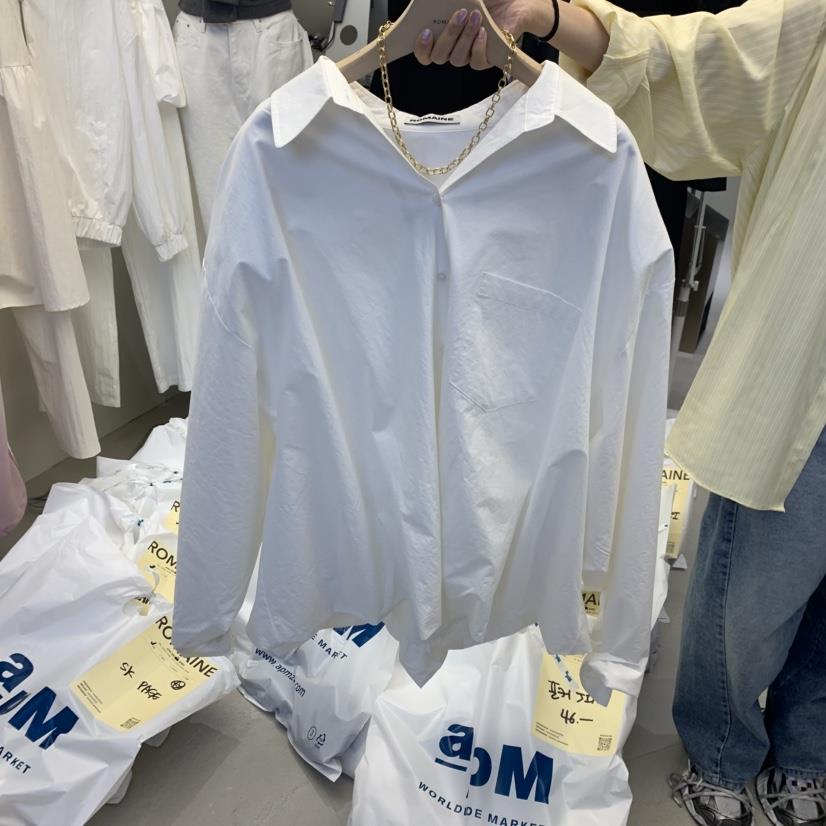 ROMAINE韓國直郵㊣東大門實拍女裝新款人氣休閑熱賣襯衫蕾絲衫ROMAINE襯衫/蕾絲衫