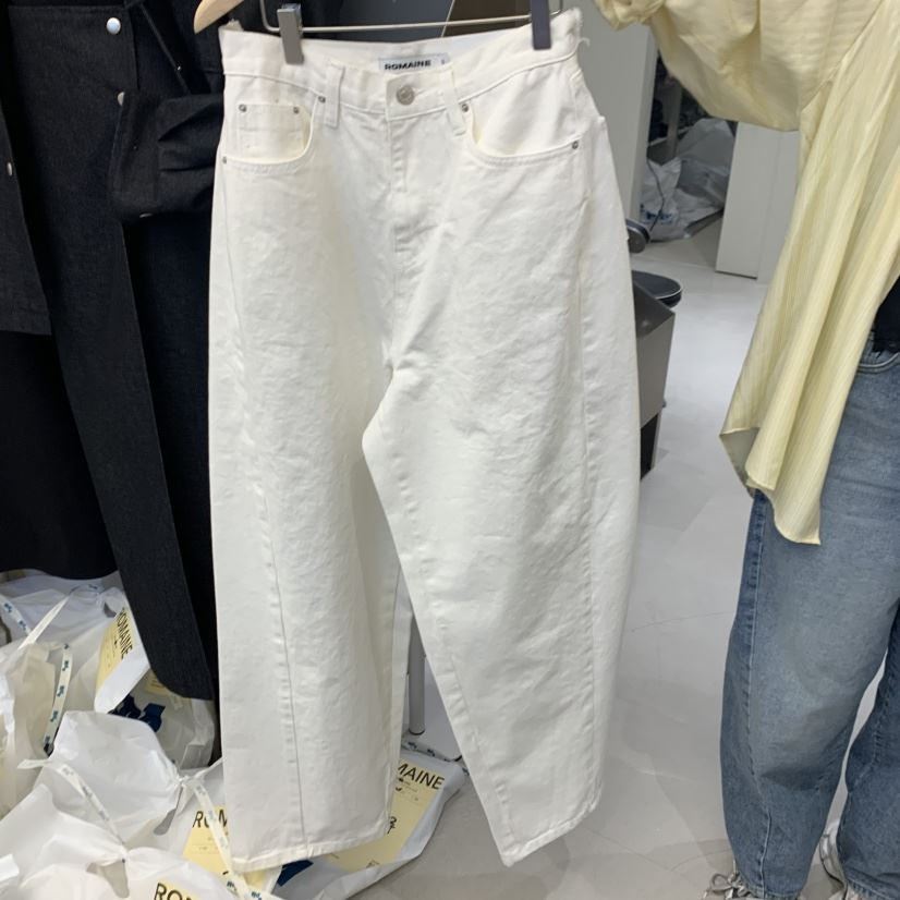 ROMAINE韓國直郵㊣女裝新款時尚休閑25春夏推薦職業牛仔褲口袋ROMAINE牛仔褲