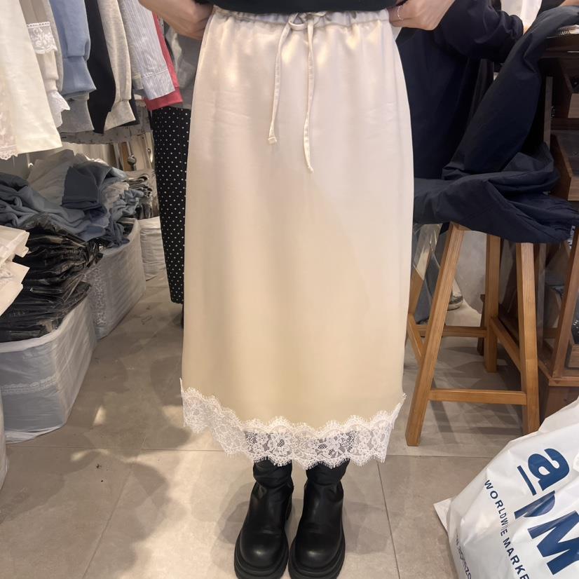 TAN&amp;COMO直郵韓國代購㊣女裝新款25春夏推薦半身裙中短裙tan-COMO半身裙/中短裙