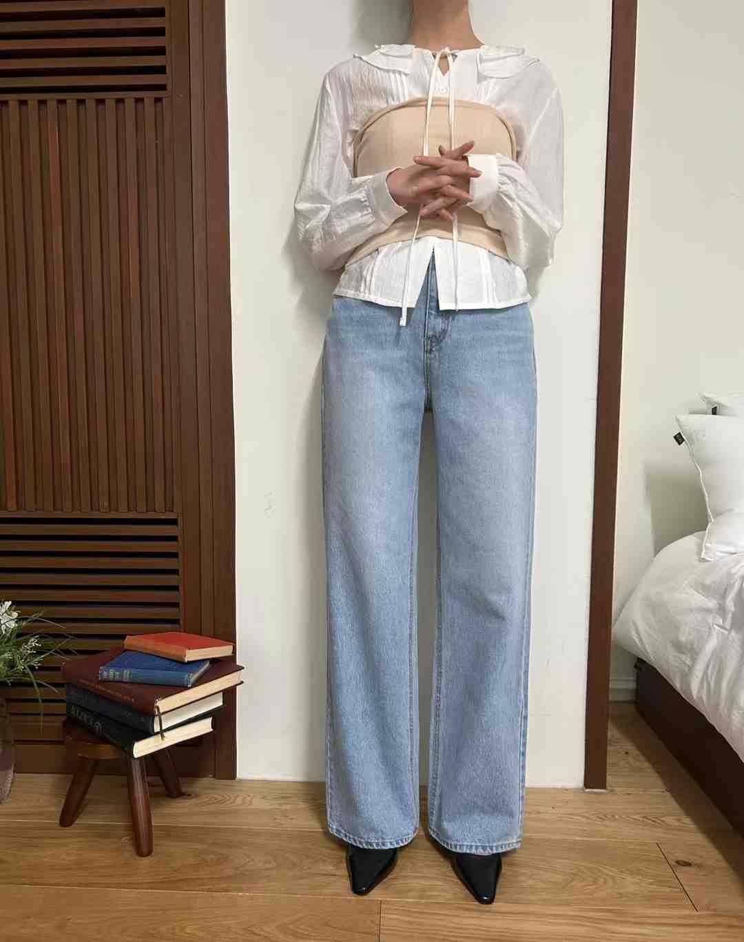 HEY BILLY直郵韓國代購㊣女裝新品休閑熱賣25春夏推薦牛仔褲HEY BILLY牛仔褲