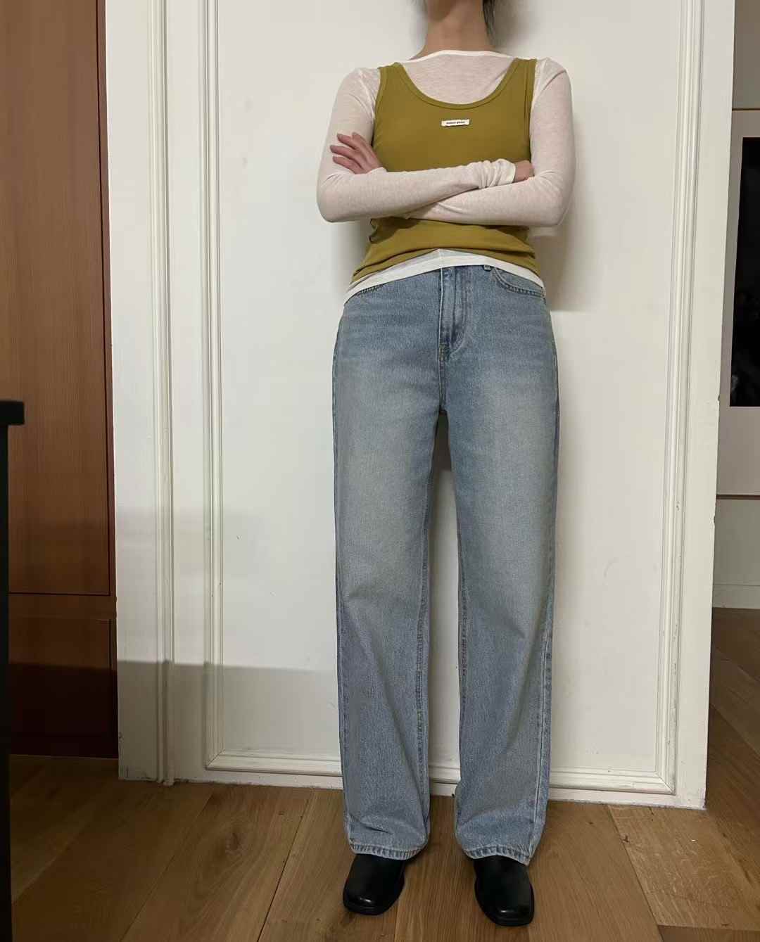 HEY BILLY韓國直郵㊣東大門實拍女裝新款休閑推薦人氣牛仔褲HEY BILLY牛仔褲