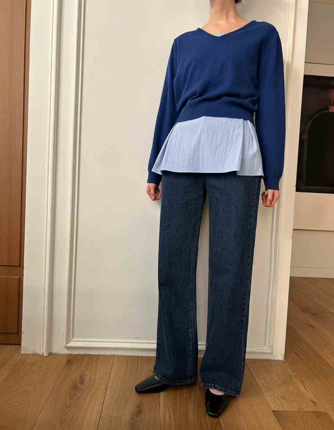 HEY BILLY韓國直郵㊣東大門實拍女裝新品職業推薦人氣牛仔褲HEY BILLY牛仔褲