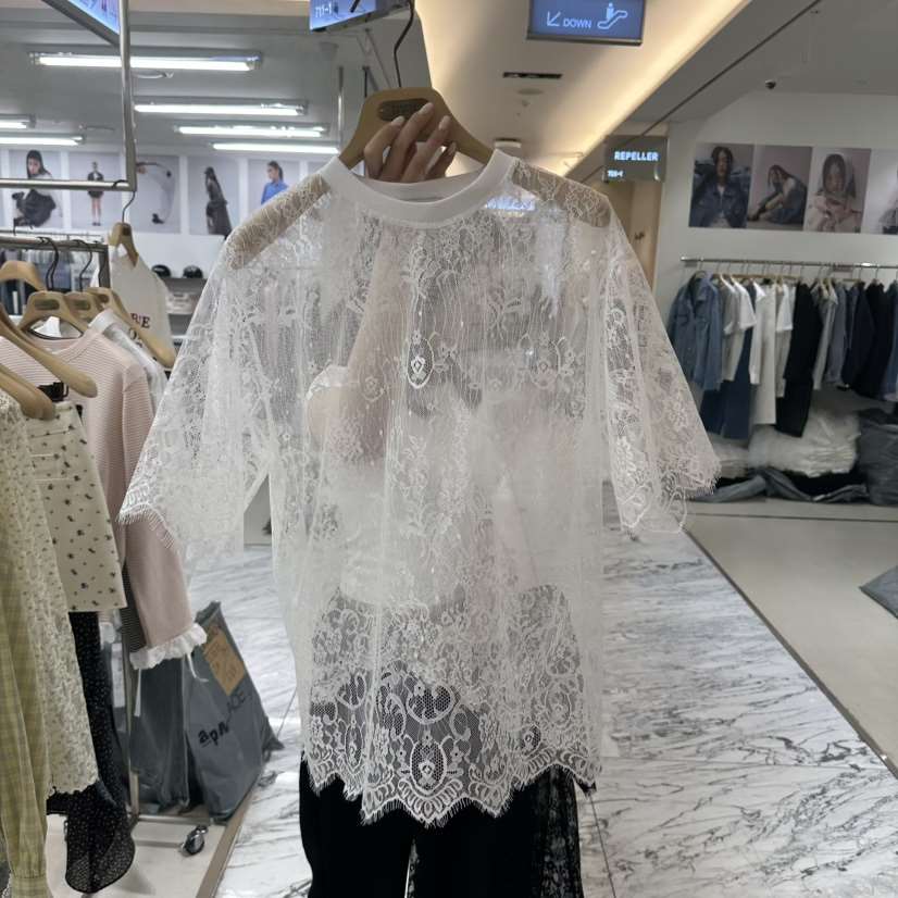 FORMING-P韓國直郵㊣女裝新品推薦25春夏職業熱賣襯衫蕾絲衫FORMING襯衫/蕾絲衫