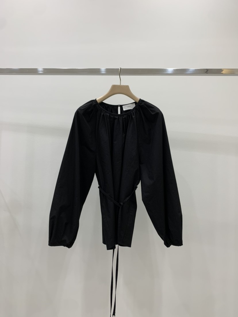 ARVE直郵韓國代購㊣女裝新品推薦休閑人氣襯衫蕾絲衫含腰繩ARVE襯衫/蕾絲衫