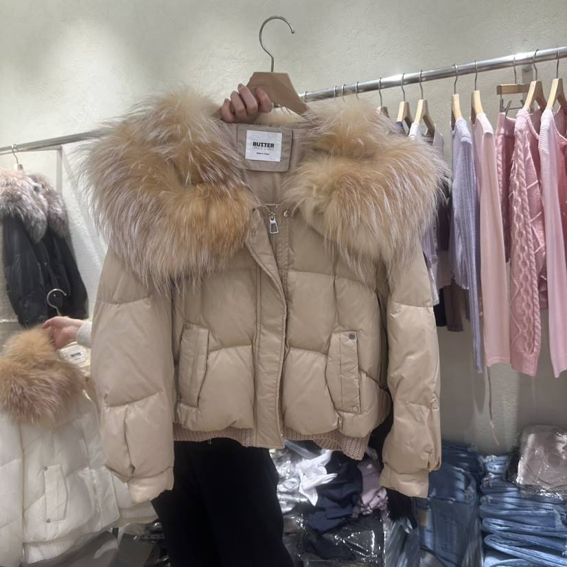 FLAMME TOIT韓國㊣直郵東大門代購女裝新品休閑短款羽絨服填充鴨絨FLAMME TOIT短款羽絨服