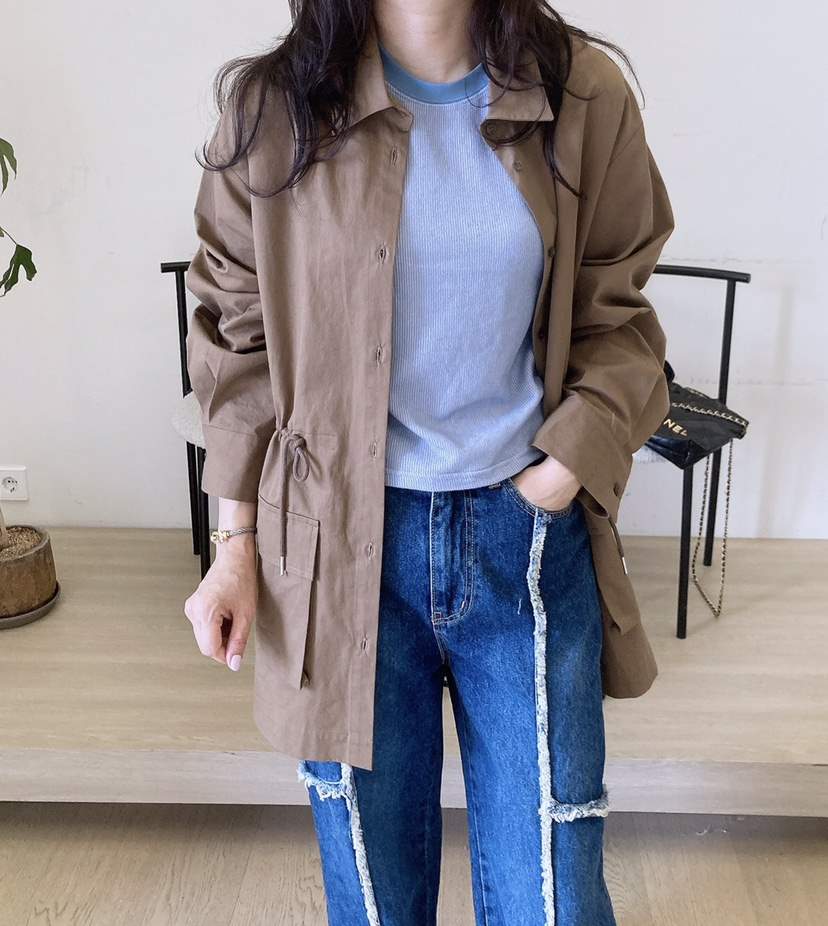 HANNA-A韓國㊣直郵東大門代購女裝新款25春夏時尚休閑夾克HANNA夾克