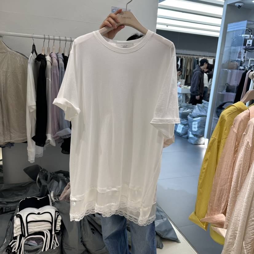FLORAL直郵韓國代購㊣女裝新品推薦休閑熱賣時尚25春夏職業T恤FLORALT恤