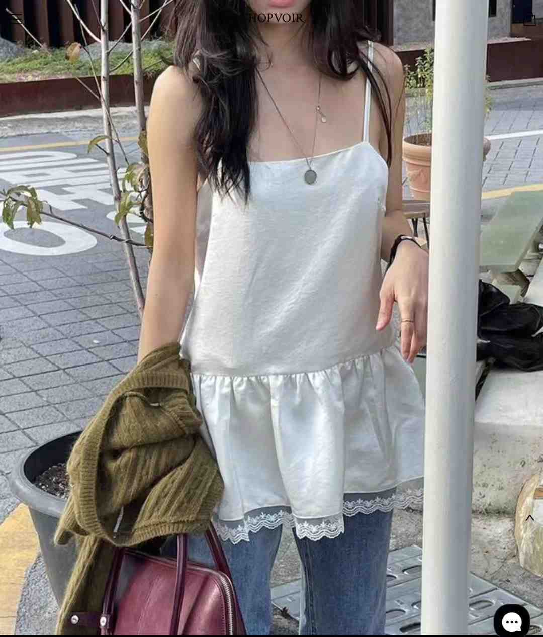 DOUBLEIN韓國直郵㊣東大門實拍女裝新款25春夏推薦吊帶背心DOUBLEIN吊帶/背心
