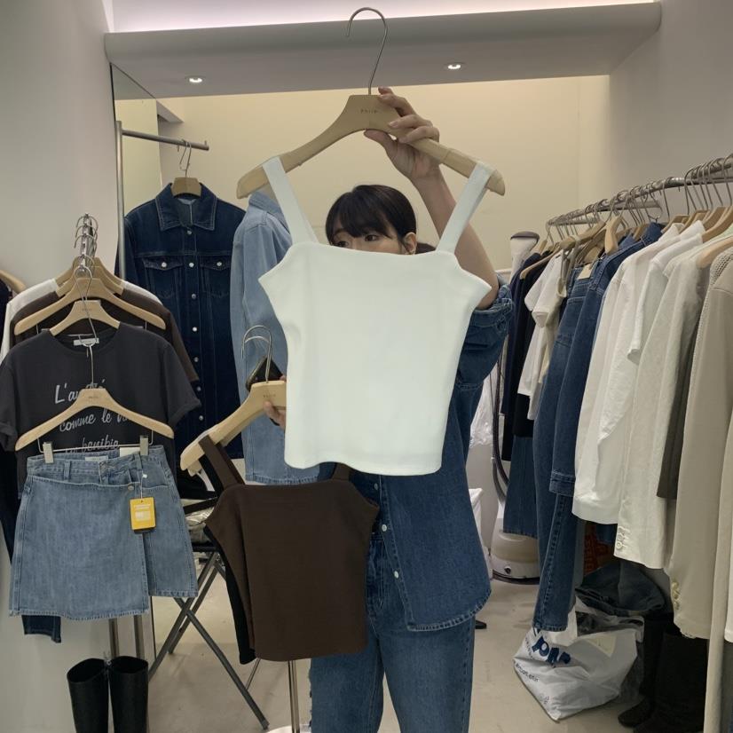 PHILO韓國直郵㊣東大門實拍女裝新品推薦25春夏時尚吊帶背心PHILO吊帶/背心
