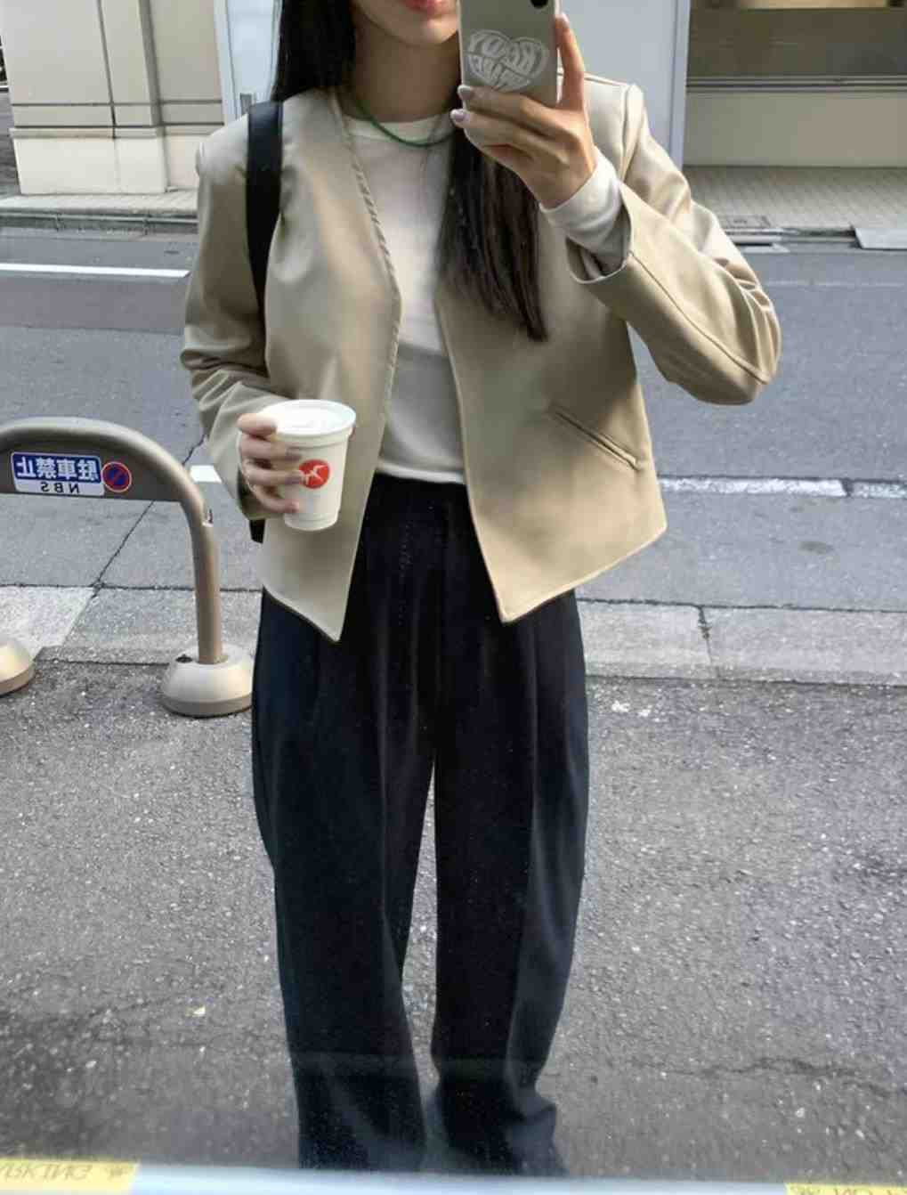 HIDEWAY韓國㊣直郵東大門代購女裝新品時尚25春夏人氣夾克皮革HIDEWAY夾克