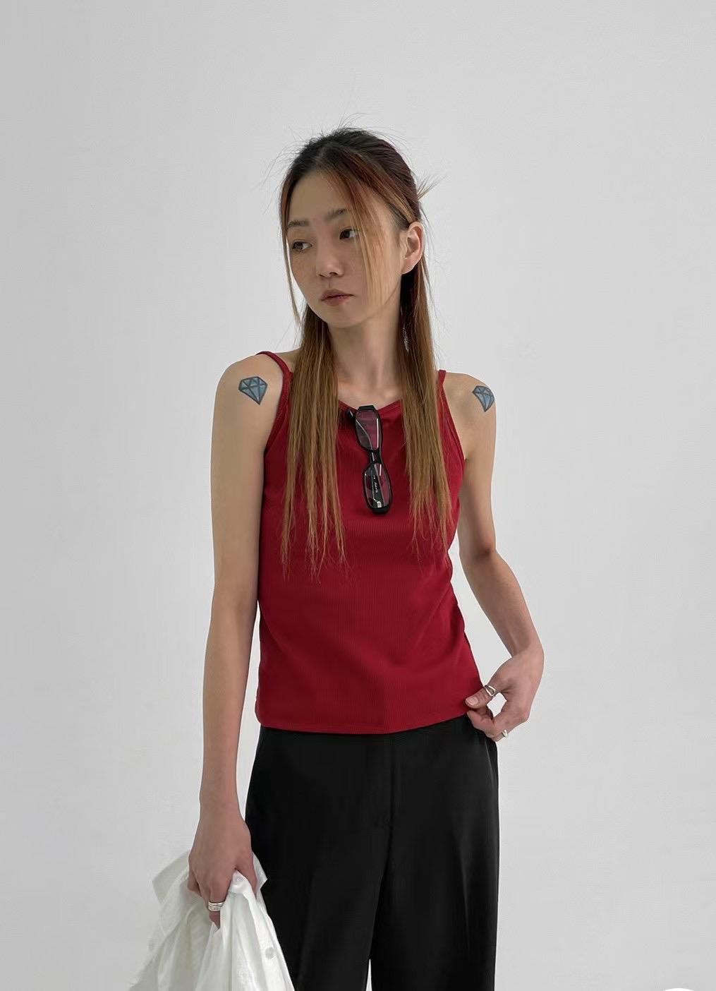 HIDEWAY韓國㊣直郵東大門代購女裝新款推薦25春夏時尚吊帶背心HIDEWAY吊帶/背心
