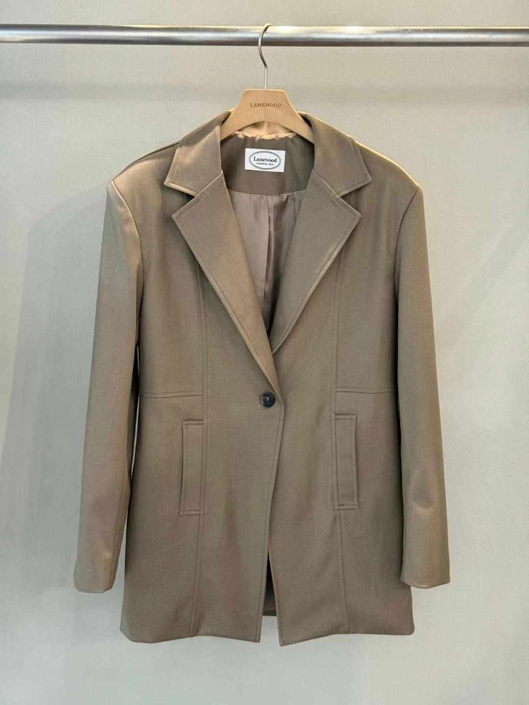 LANEWOOD韓國㊣直郵東大門代購女裝新品人氣熱賣職業夾克羊毛LANEWOOD夾克