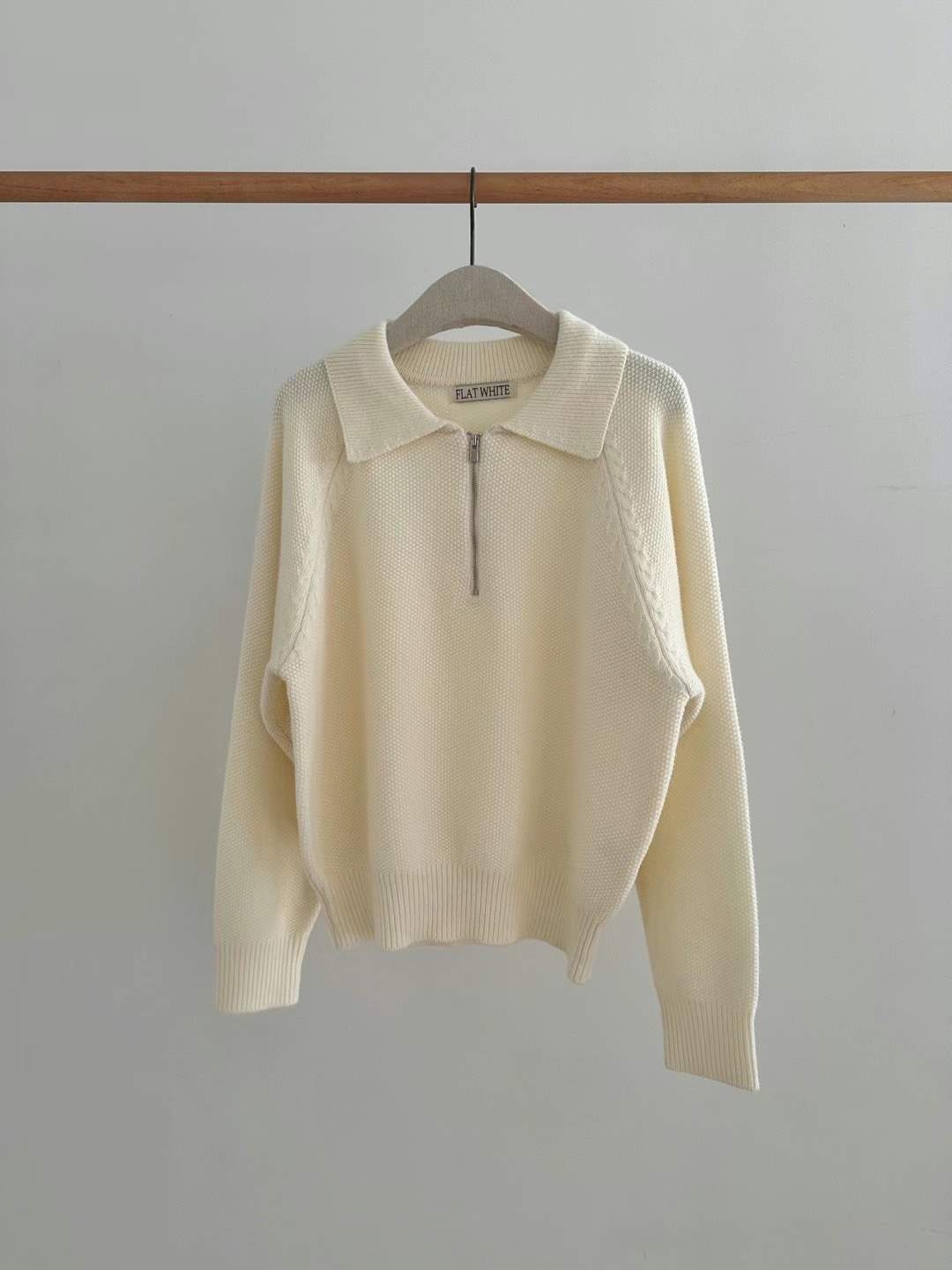 FLAT WHITE東大門實拍女士新品25春夏人氣休閑推薦時尚針織衫FLAT WHITE針織衫