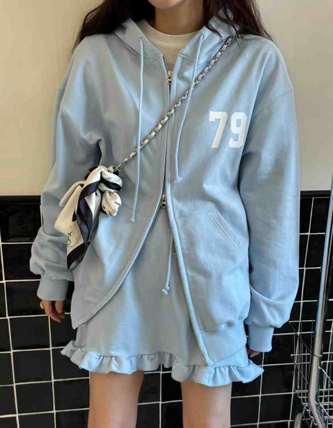 GLOSSY東大門代購女士新品熱賣人氣推薦25春夏時尚夾克兜帽GLOSSY夾克