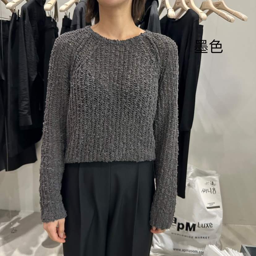 LAMAGIEPIE直郵韓國代購㊣女裝新款休閑人氣推薦時尚針織衫LAMAGIE GREY針織衫