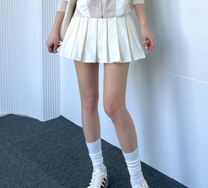 CLOTH韓國直郵㊣女裝新款推薦25春夏熱賣時尚人氣休閑短裙百褶CLOTH短裙