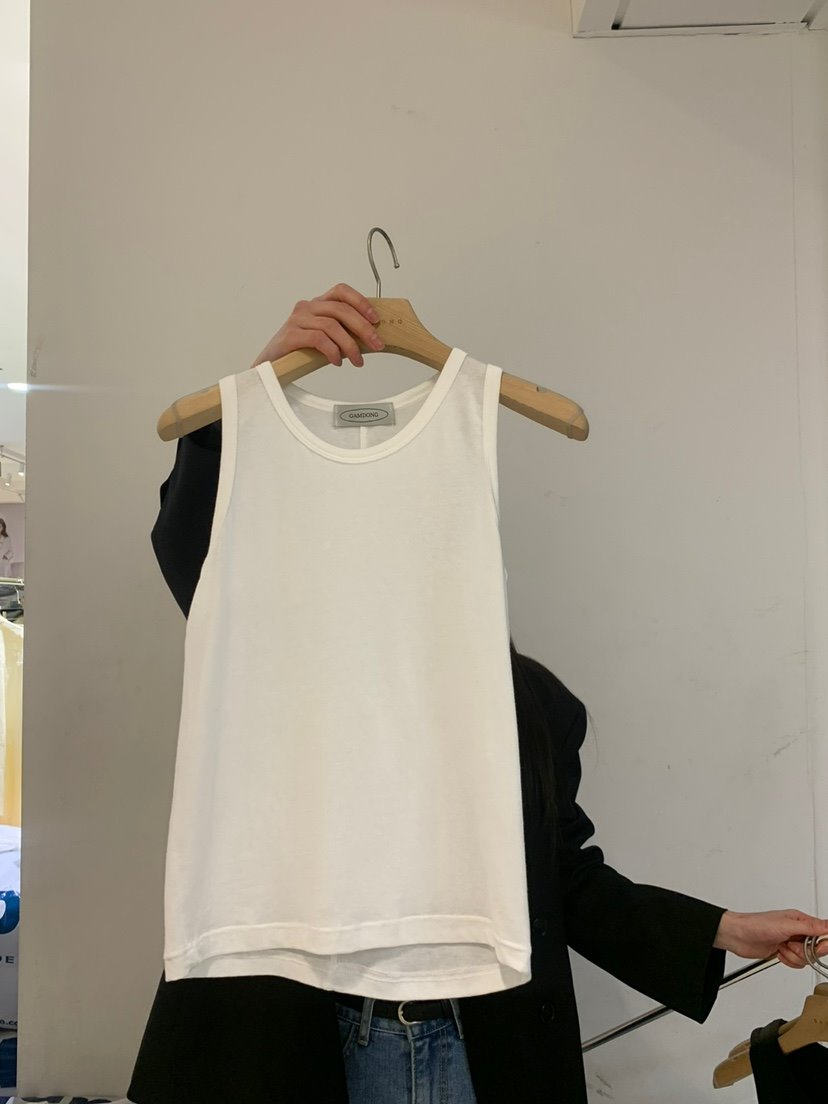 GAMDONG韓國㊣直郵東大門代購女裝新品職業25春夏時尚吊帶背心GAMDONG吊帶/背心