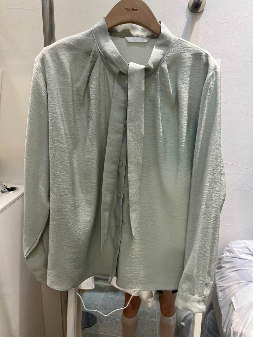 ROU.TINE韓國直郵㊣東大門實拍女裝新款休閑職業襯衫蕾絲衫ROU.TINE襯衫/蕾絲衫